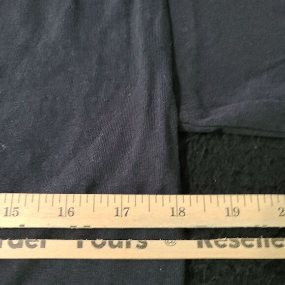 Delta Pro Weight Mens T-Shirt Black Size Medium Cotton Pullover Short Sleeve - Picture 5 of 12